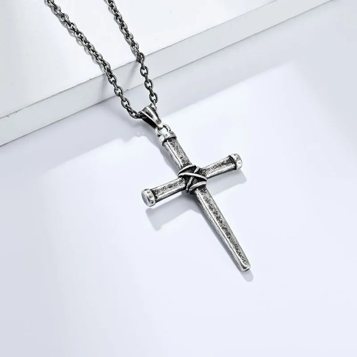  ULIKING JEWELRY PENDANTS Vintage Nail Cross Stainless Steel Pendant 05