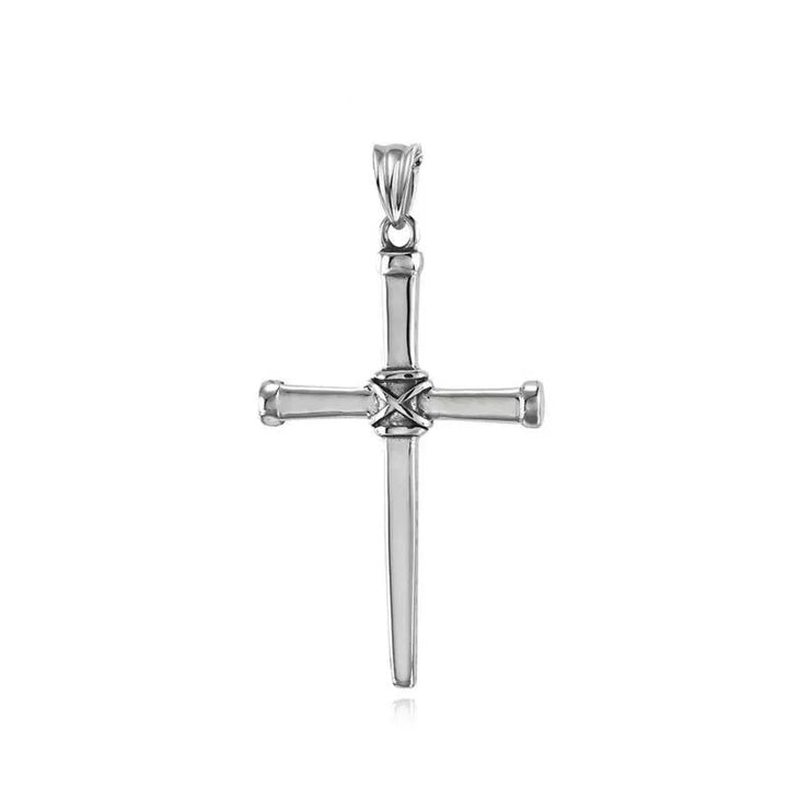  ULIKING JEWELRY PENDANTS Vintage Nail Cross Stainless Steel Pendant 07
