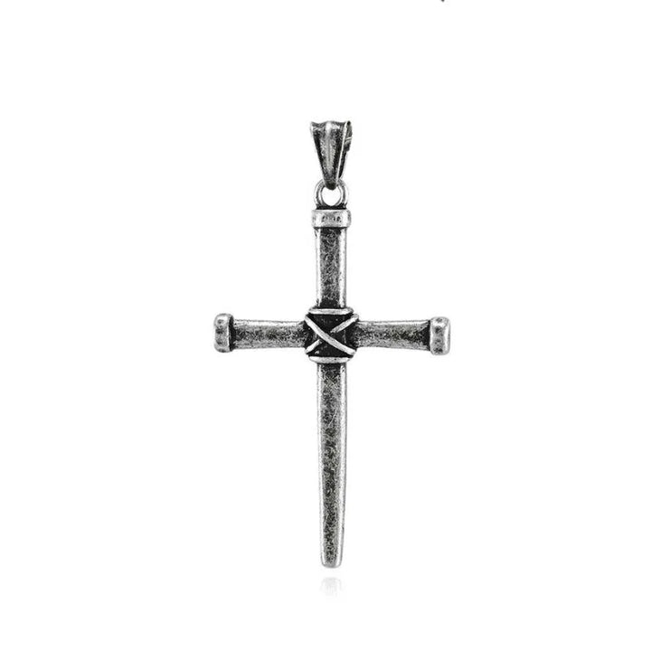 ULIKING JEWELRY PENDANTS Vintage Nail Cross Stainless Steel Pendant 08