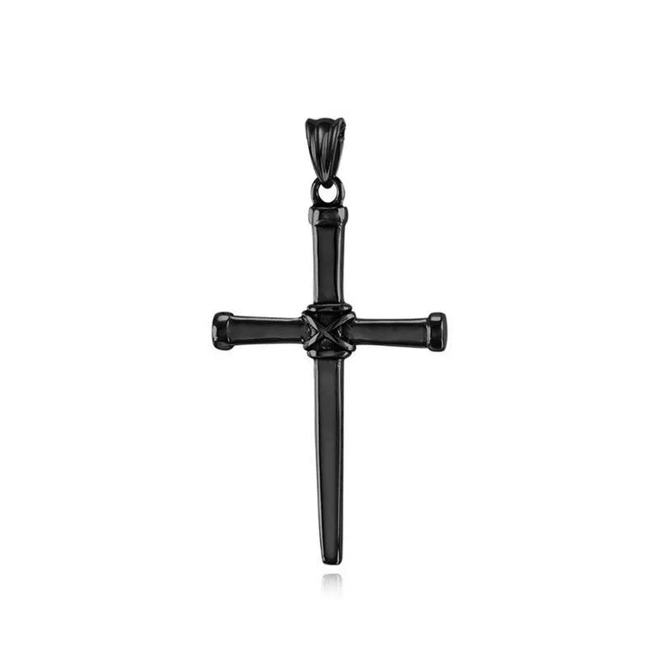  ULIKING JEWELRY PENDANTS Vintage Nail Cross Stainless Steel Pendant 09
