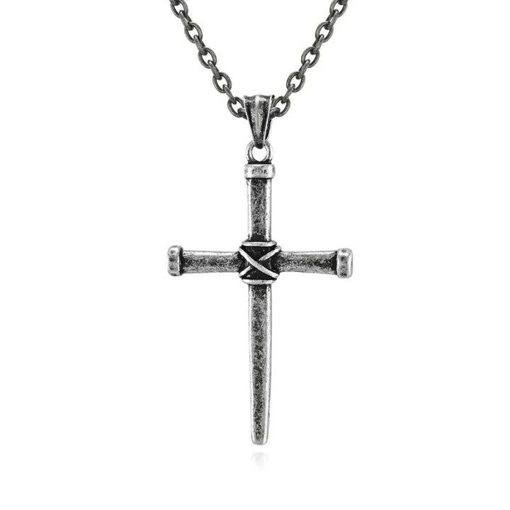  ULIKING JEWELRY PENDANTS Vintage Nail Cross Stainless Steel Pendant 10