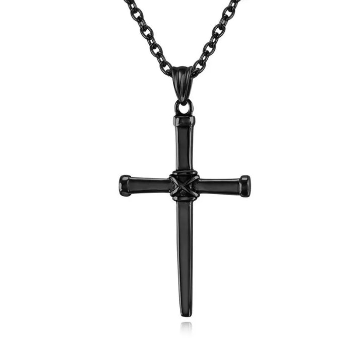  ULIKING JEWELRY PENDANTS Vintage Nail Cross Stainless Steel Pendant 11