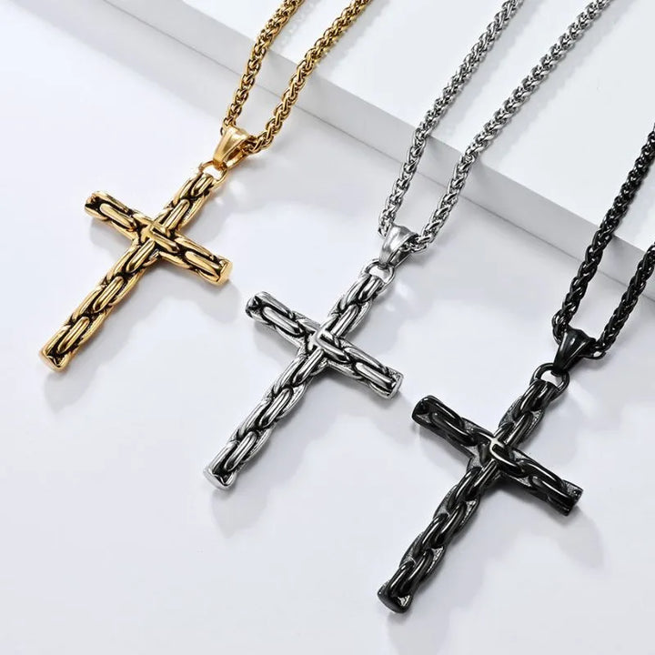  ULIKING JEWELRY PENDANTS   Vintage Punk Cross Stainless Steel Pendant  01 