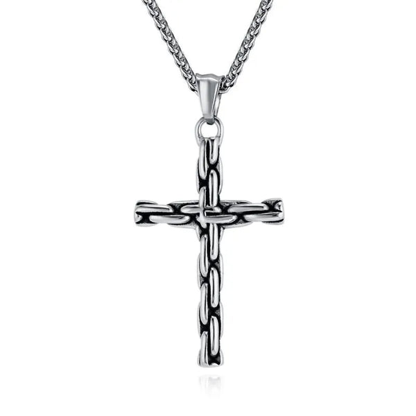  ULIKING JEWELRY PENDANTS   Vintage Punk Cross Stainless Steel Pendant  04