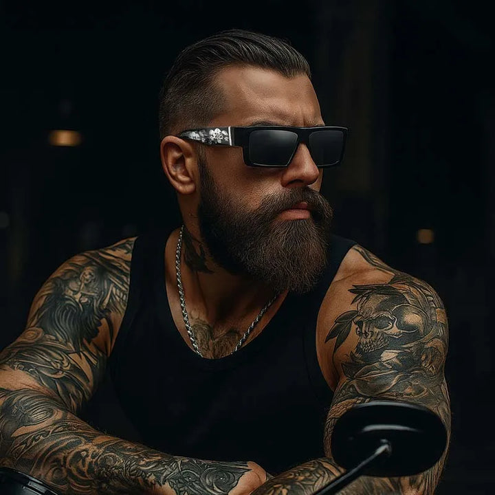  ULIKING JEWELRY SUNGLASSES Vintage Punk Hip-Hop Style G850 Polarized Sunglasses 02