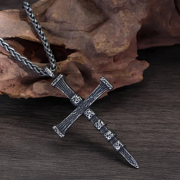 ULIKING JEWELRY PENDANTS Vintage Punk Skull Cross Stainless Steel Pendant 04