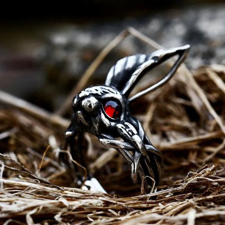 ULIKING JEWELRY RINGS  Vintage Rabbit Stainless Steel Ring 01