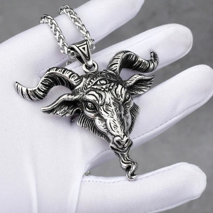  ULIKING JEWELRY PENDANTS  Vintage Ram Demon Eye Pendant 04