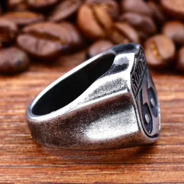 ULIKING JEWELRY RINGS Vintage Route 66 Stainless Steel Ring 02
