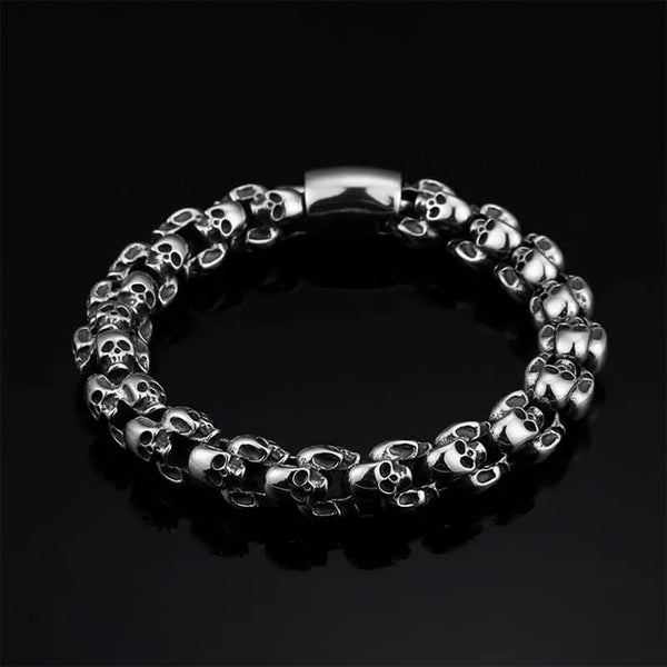 Vintage Skull Stainless Steel Bracelet