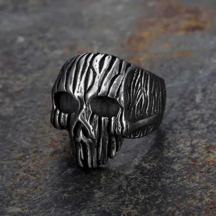 ULIKING JEWELRY RINGS Vintage Skull Stainless Steel Ring 01