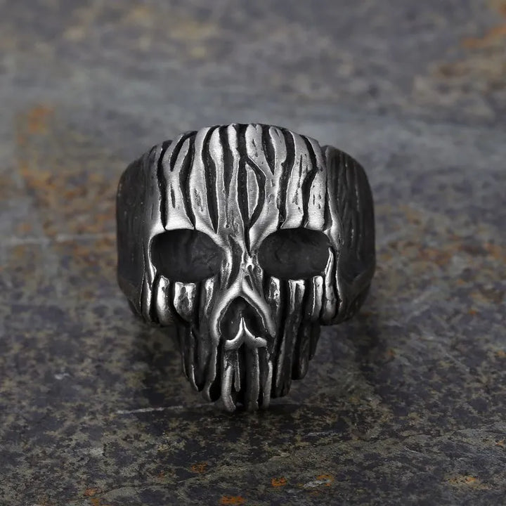 ULIKING JEWELRY RINGS Vintage Skull Stainless Steel Ring 02