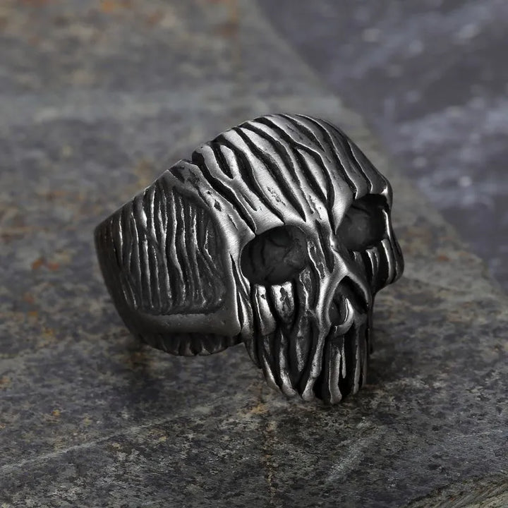 ULIKING JEWELRY RINGS Vintage Skull Stainless Steel Ring 03