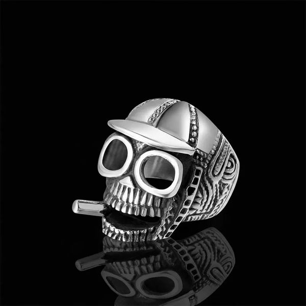 Vintage Skull Stainless Steel Ring