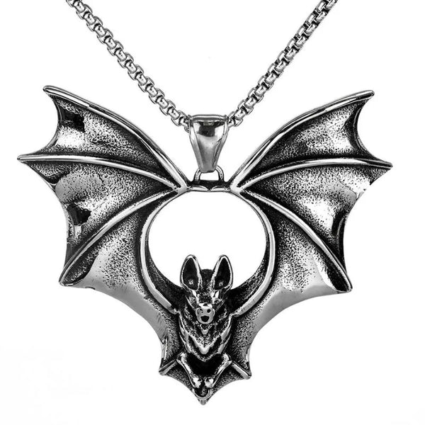  ULIKING JEWELRY PENDANTS Vintage  Vampire Bat Stainless Steel Pendant 01
