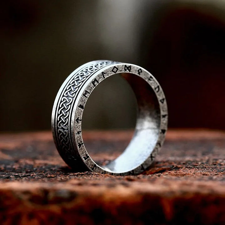 ULIKING JEWELRY RINGS Vintage Viking Celtic Knot Rune Stainless Steel Ring 02