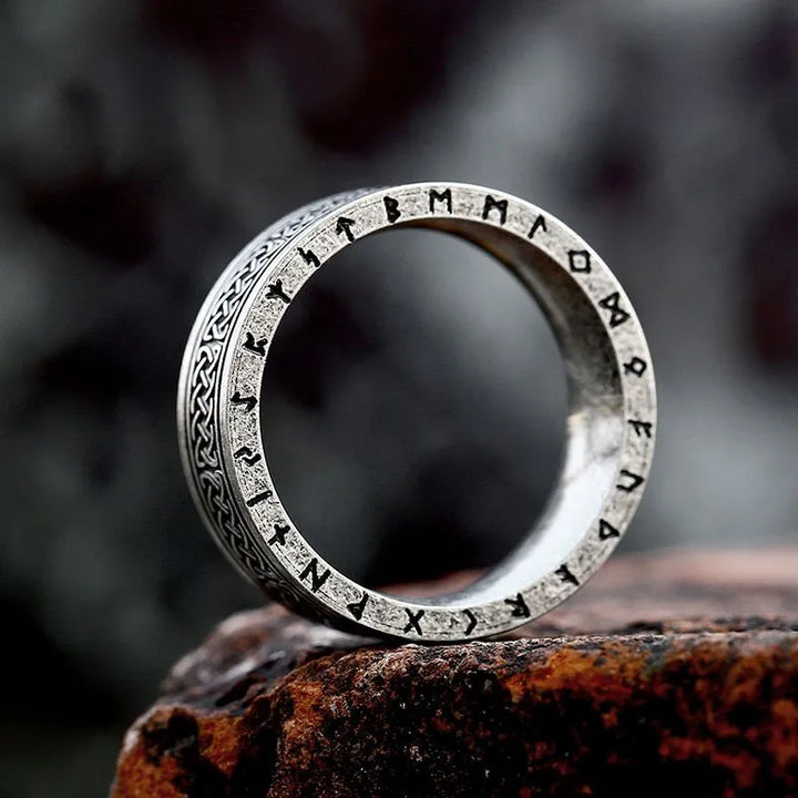 ULIKING JEWELRY RINGS Vintage Viking Celtic Knot Rune Stainless Steel Ring 03