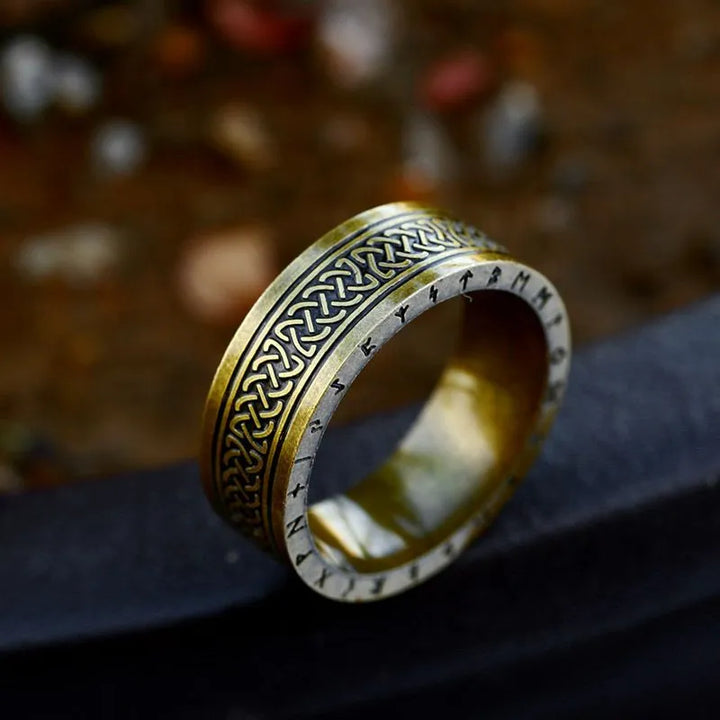 ULIKING JEWELRY RINGS Vintage Viking Celtic Knot Rune Stainless Steel Ring 05