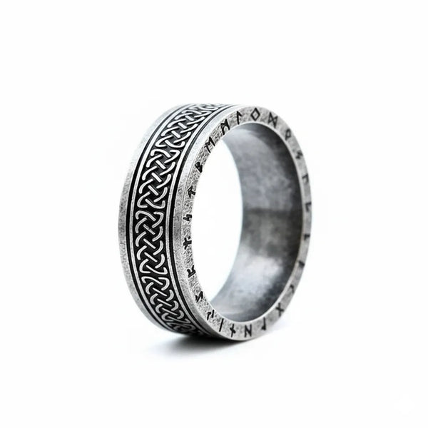 ULIKING JEWELRY RINGS Vintage Viking Celtic Knot Rune Stainless Steel Ring 02