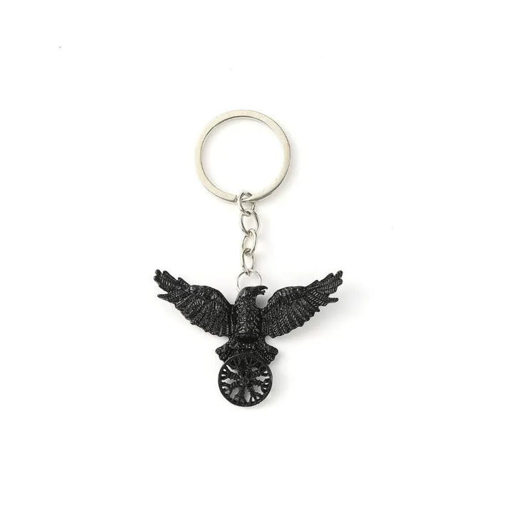  ULIKING JEWELRY KEYCHAIN  Vintage Viking Crow Compass Keychain 06