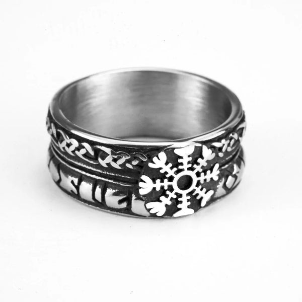 ULIKING JEWELRY RINGS  Vintage Viking Rune Ring 05