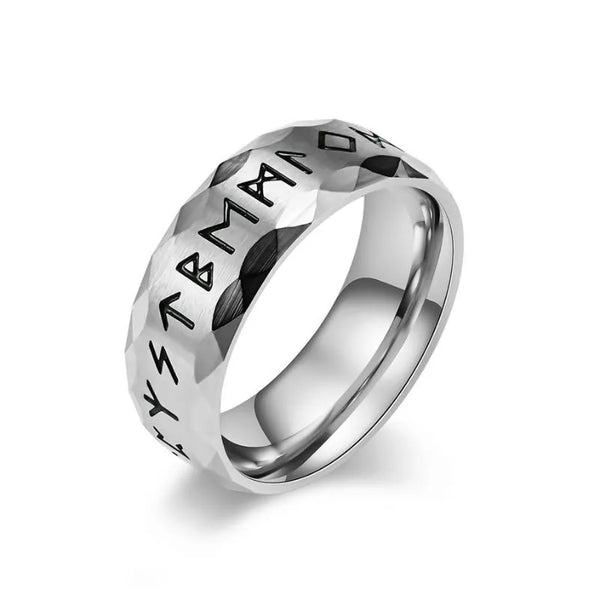 ULIKING JEWELRY RINGS  Vintage  Viking Rune Stainless Steel Ring  03