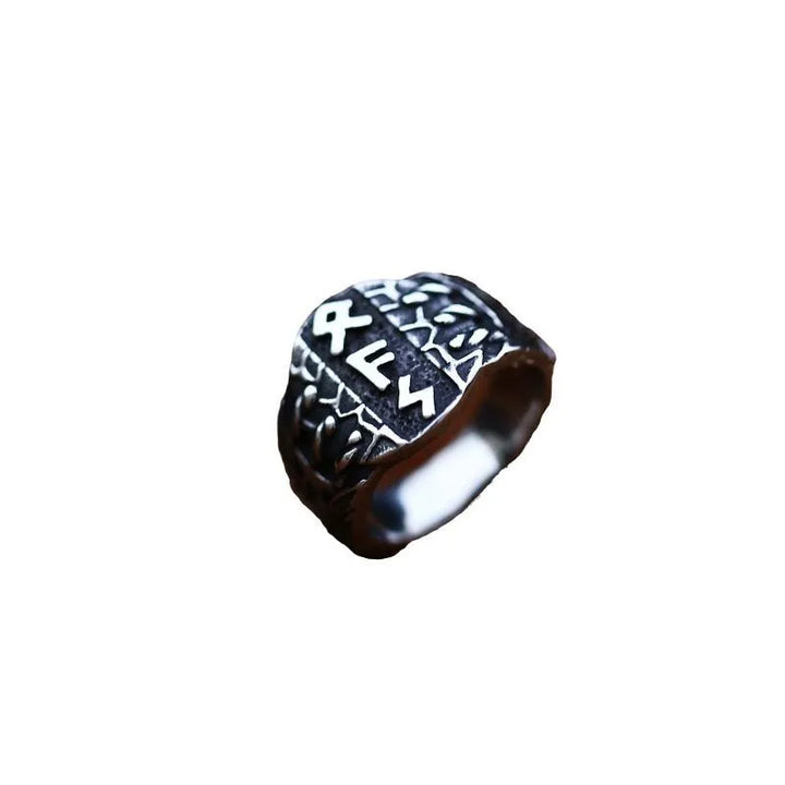 ULIKING JEWELRY RINGS  Vintage Viking Rune Stainless Steel Ring 04