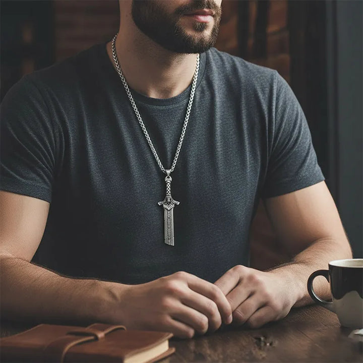  ULIKING JEWELRY PENDANTS Vintage Viking Sword Pendant 03