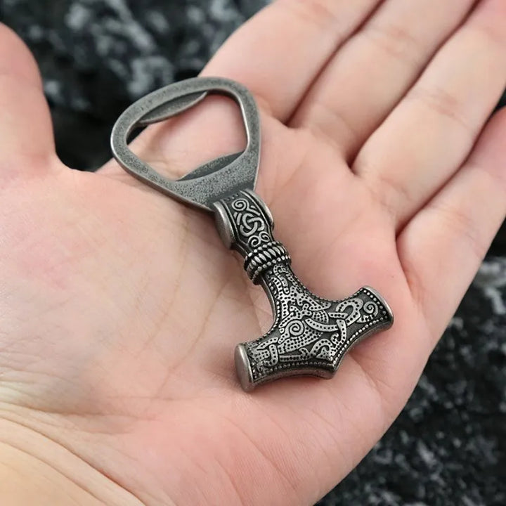  ULIKING JEWELRY BOTTLE OPENER Vintage Viking Thor's Hammer Stainless Steel Beer Bottle Opener 04