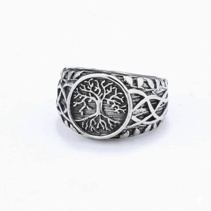 ULIKING JEWELRY RINGS Vintage Viking Tree Of Live Stainless Steel Ring 06