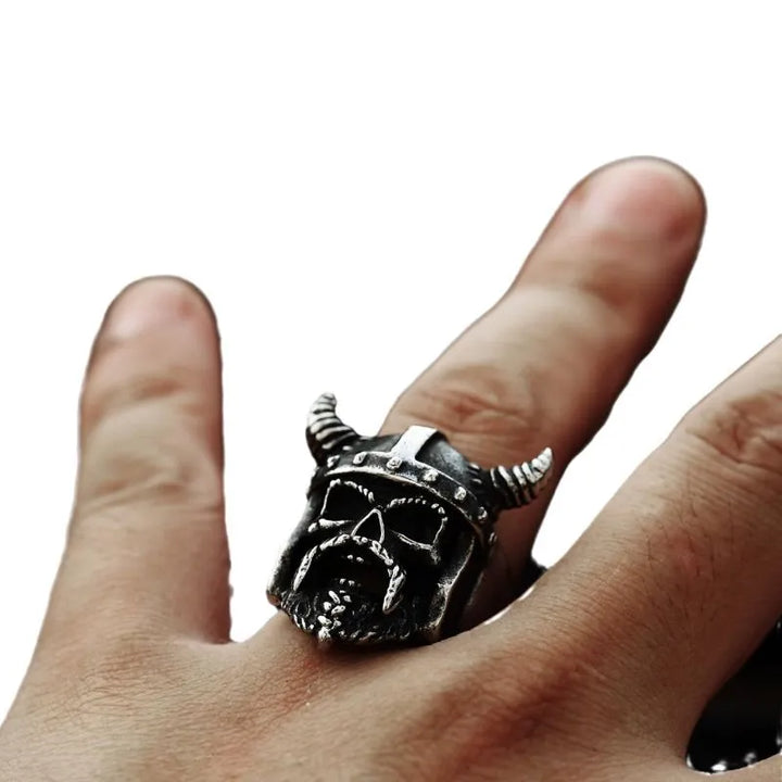 ULIKING JEWELRY RINGS Vintage Viking Warriors Stainless Steel Ring 05