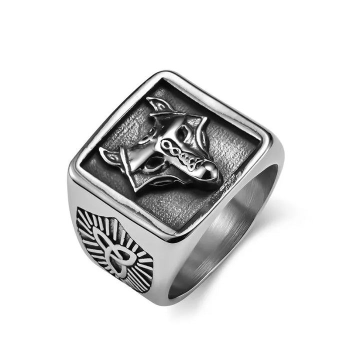 ULIKING JEWELRY RINGS  Vintage Viking Wolf Knot Ring 06