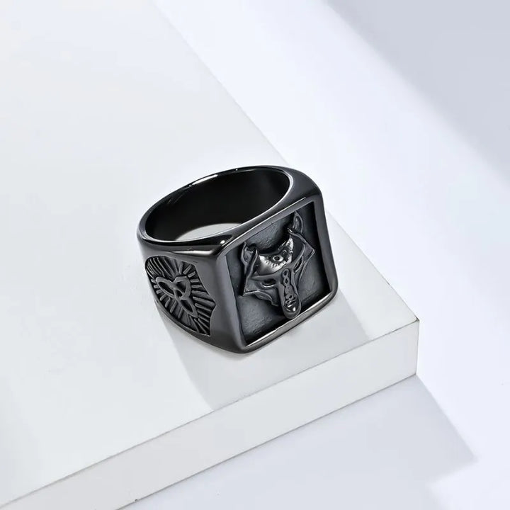 ULIKING JEWELRY RINGS  Vintage Viking Wolf Knot Ring 04