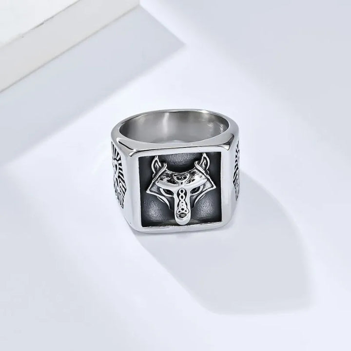 ULIKING JEWELRY RINGS  Vintage Viking Wolf Knot Ring 05