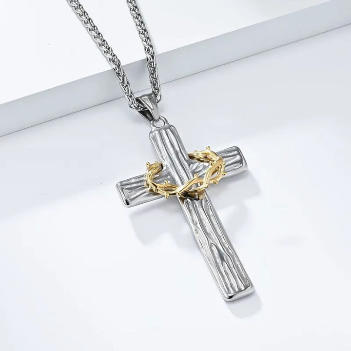  ULIKING JEWELRY PENDANTS  Vintage Wreath Cross Pendant  01 