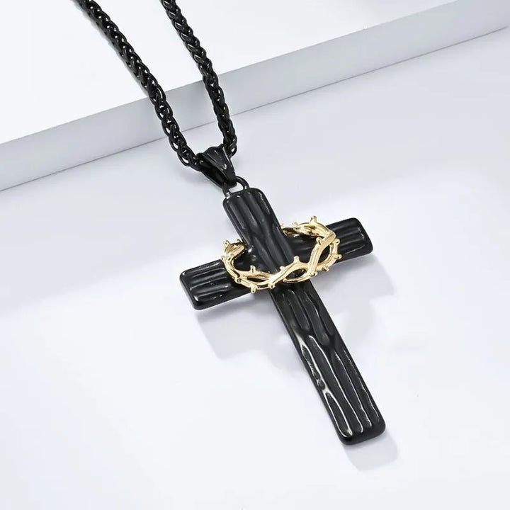  ULIKING JEWELRY PENDANTS  Vintage Wreath Cross Pendant  02