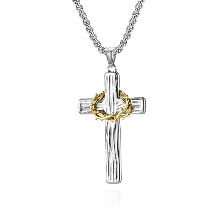  ULIKING JEWELRY PENDANTS  Vintage Wreath Cross Pendant  04