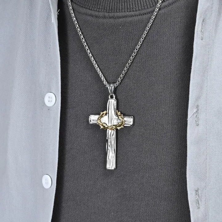  ULIKING JEWELRY PENDANTS  Vintage Wreath Cross Pendant  06