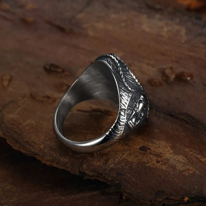 ULIKING JEWELRY RINGS Vintage lighthouse Stainless Steel Ring 03