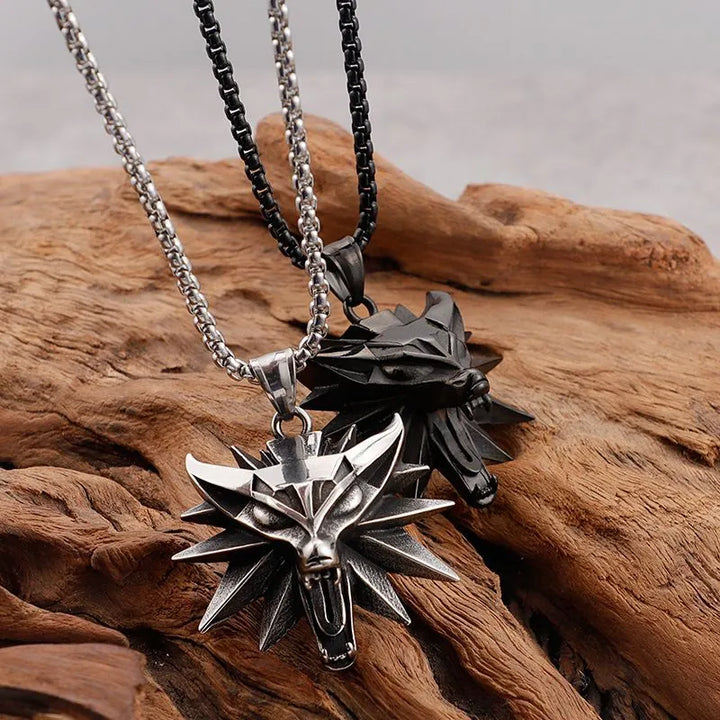  ULIKING JEWELRY PENDANTS  Witcher 3 Wolf Head Pendant  02