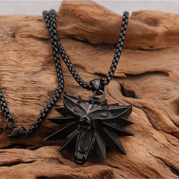  ULIKING JEWELRY PENDANTS  Witcher 3 Wolf Head Pendant  03