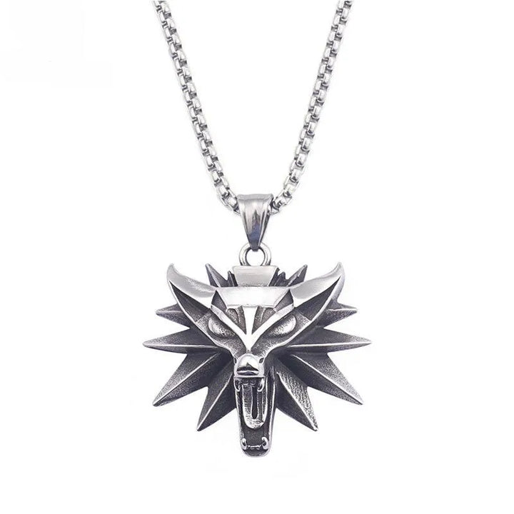  ULIKING JEWELRY PENDANTS  Witcher 3 Wolf Head Pendant  05