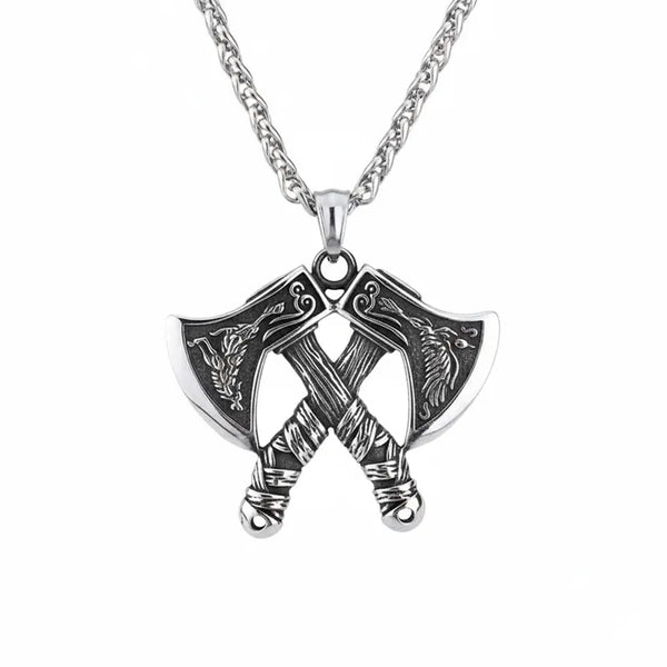 ULIKING JEWELRY PENDANTS Nordic Viking Tomahawk Stainless Steel Pendant 02
