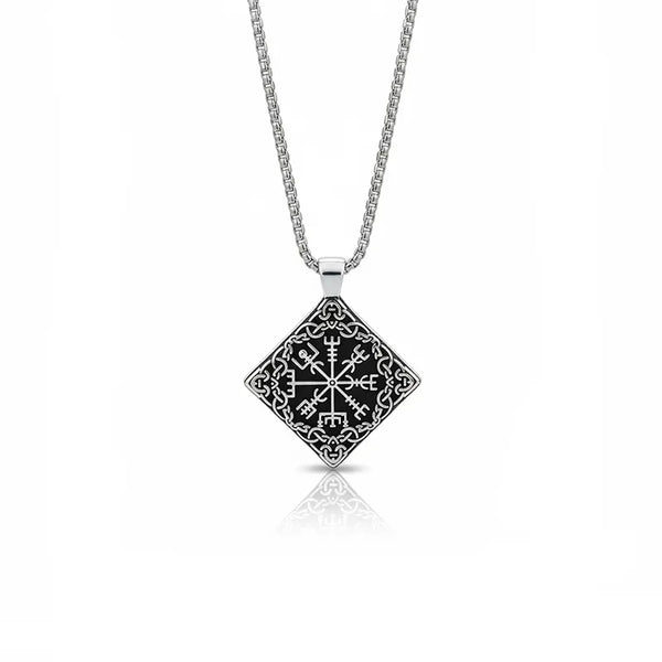 ULIKING JEWELRY PENDANTS Viking Compass  Stainless Steel Pendant Necklace 02