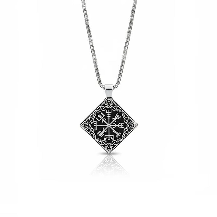 ULIKING JEWELRY PENDANTS Viking Compass  Stainless Steel Pendant Necklace 02