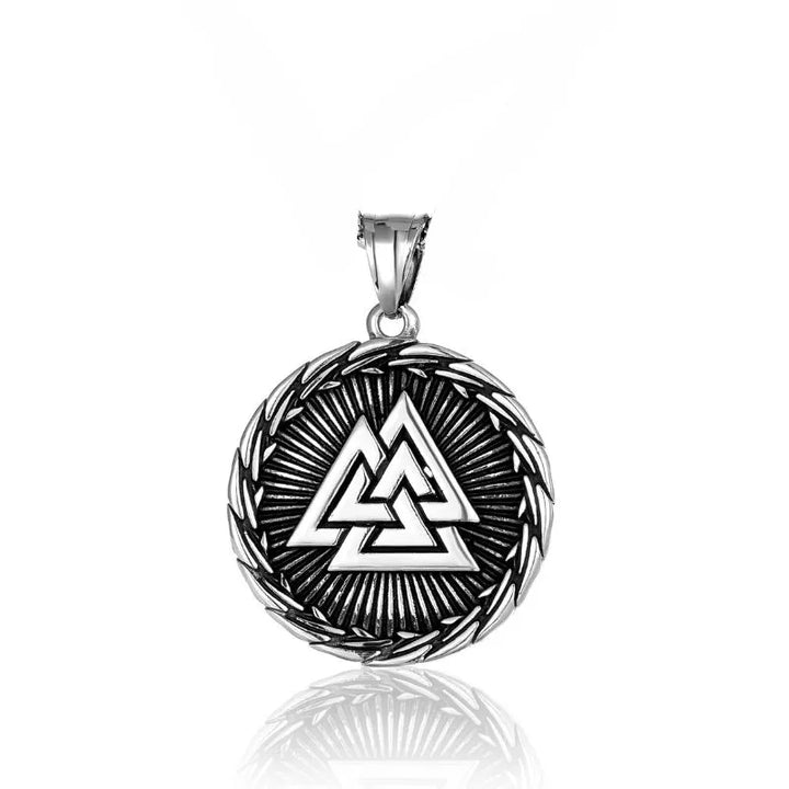 ULIKING JEWELRY PENDANTS Viking Valknut Stainless Steel Pendant Necklace 05