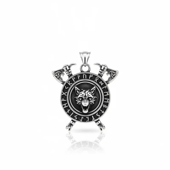  ULIKING JEWELRY PENDANTS Viking Wolf Rune Tomahawk Pendant Necklace 06