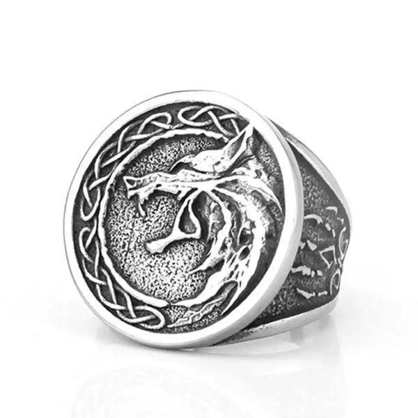 ULIKING JEWELRY RINGS Viking Wolf Stainless Steel Ring05
