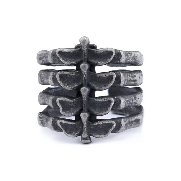 ULIKING JEWELRY RINGS Vintage Bone Stainless Steel Ring 05