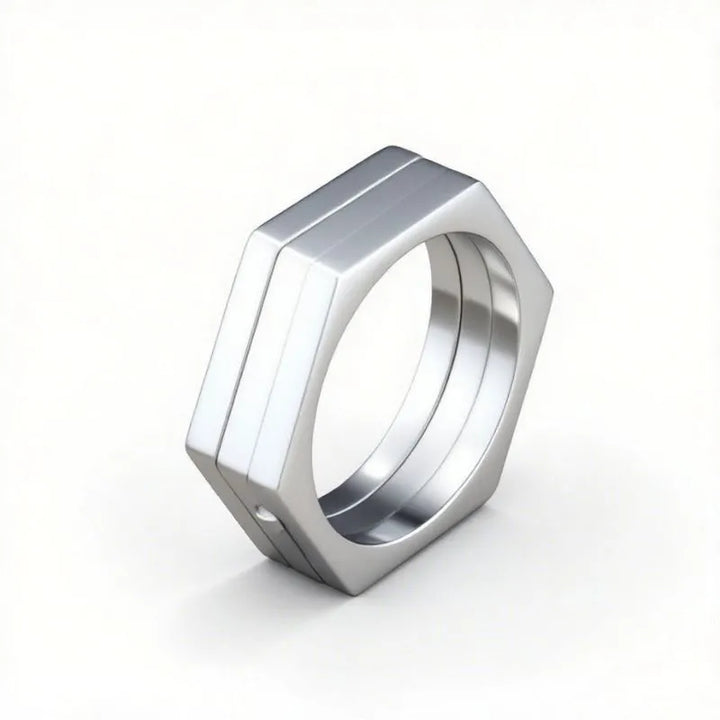 ULIKING JEWELRY RINGS Vintage Brass knuckles Nut Stainless Steel Ring 08